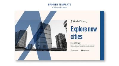 Cities and Places Banner Template