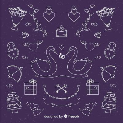 Wedding Ornaments Collection Vector Templates – Free Download