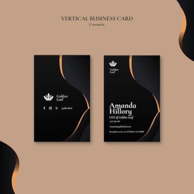 Cosmetic Template Design for Free Download