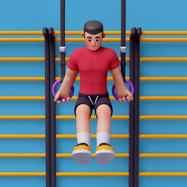 3d Rendering of Gym Trainer Character – Free Stock Photo Download