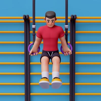 3d Rendering of Gym Trainer Character – Free Stock Photo Download