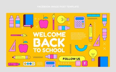 Flat Back to School Social Media Post Template