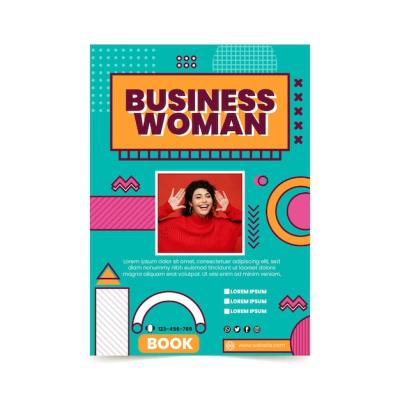 Businesswoman Vertical Flyer Template