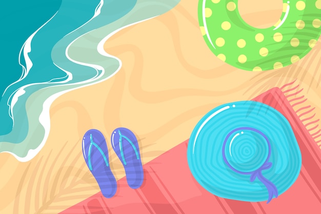 Vector Templates: Hand Drawn Summer Background Free Download