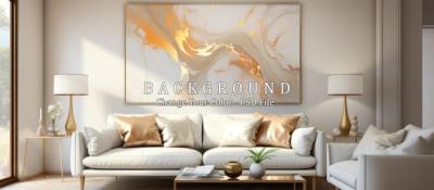 Abstract Orange and White Background