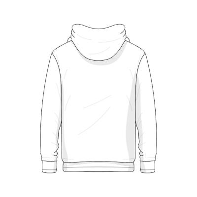 Hoodie Line Art Illustration