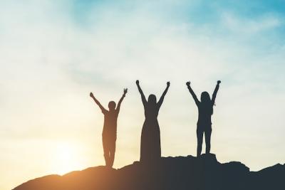 Silhouette of People Enjoying Time Together – Free Stock Photo Download