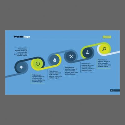 Coloured Infographic Template with Free Download