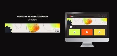 Gradient Shapes YouTube Banner Template