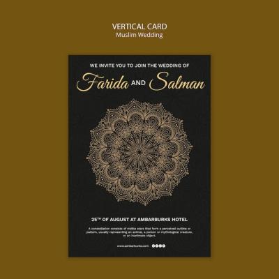 Muslim Wedding Template Design