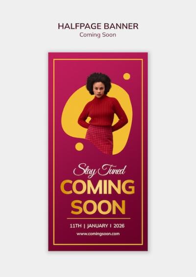 Coming soon template design