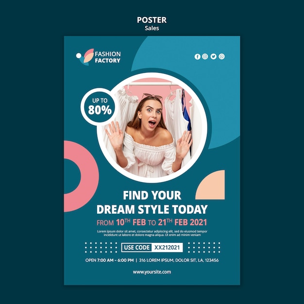 Fashion Sale Poster Template