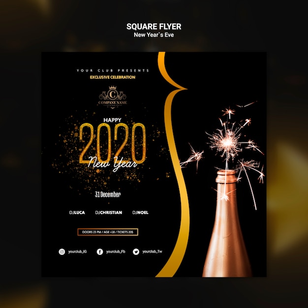 New Year Eve Template Design