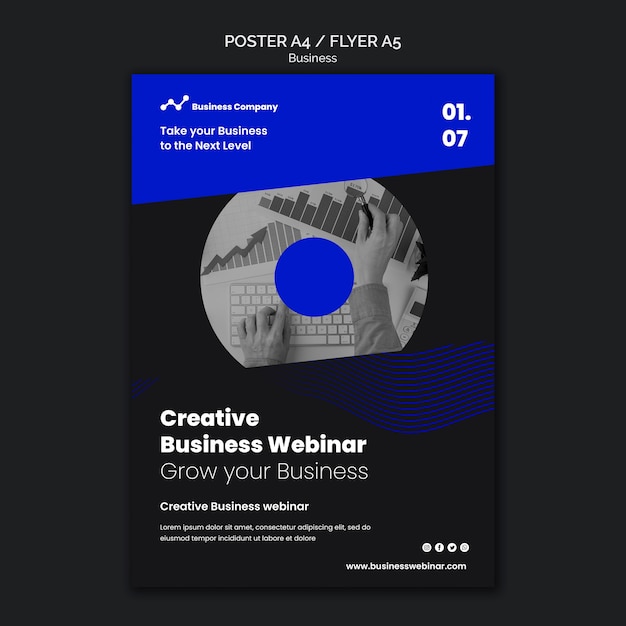 Business Webinar Print Template Free Download