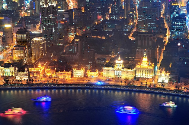 Shanghai Aerial at Dusk – Free Stock Photo Download