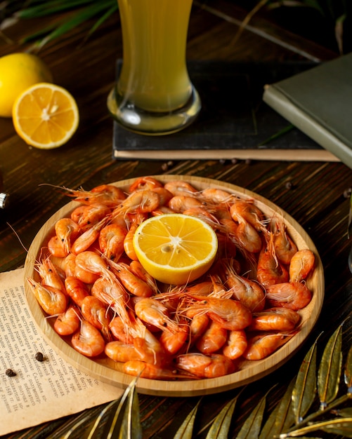 Shrimps with Lemon and Beer