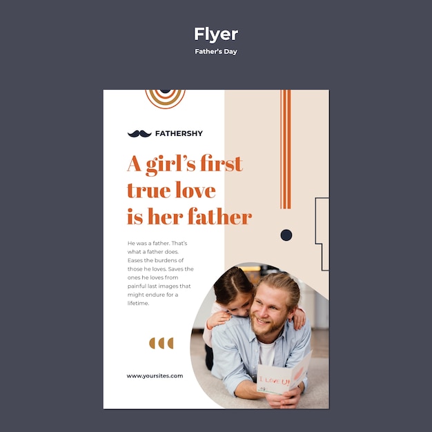 Father’s Day Poster Template Design