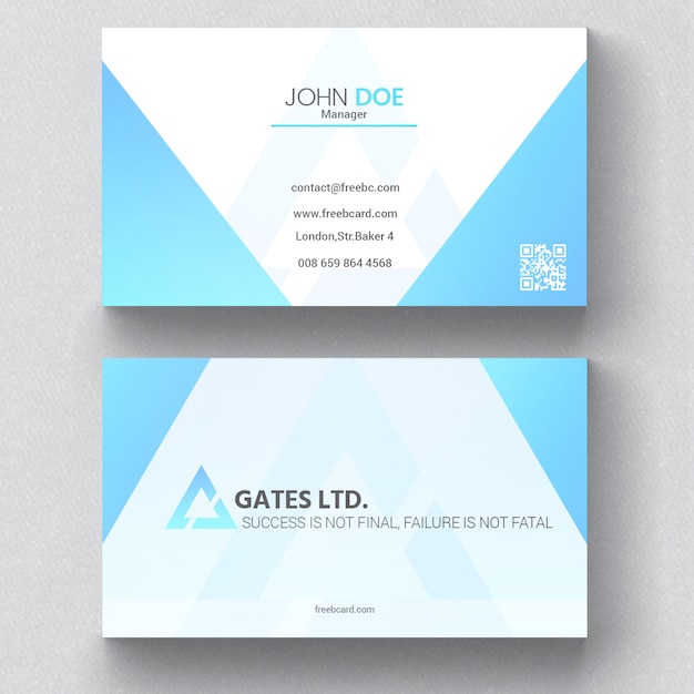 Light Blue Business Card