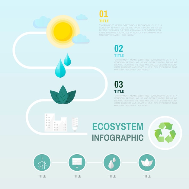 Eco-Friendly Ecosystem Infographic for Environmental Conservation