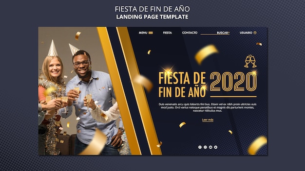 Fiesta de fin de aÃ±o web template