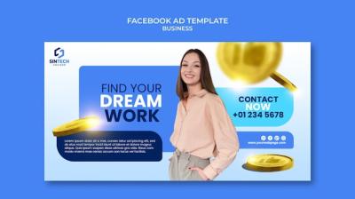 Business Concept Facebook Template for Free Download