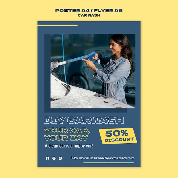 Car wash template design