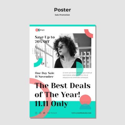 Sale Promotion Poster Template – Free Download