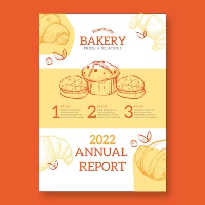 Engraving Bakery Shop Annual Report Template