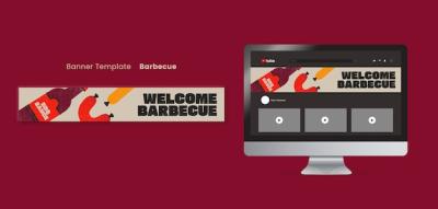 Delicious BBQ YouTube Banner Template