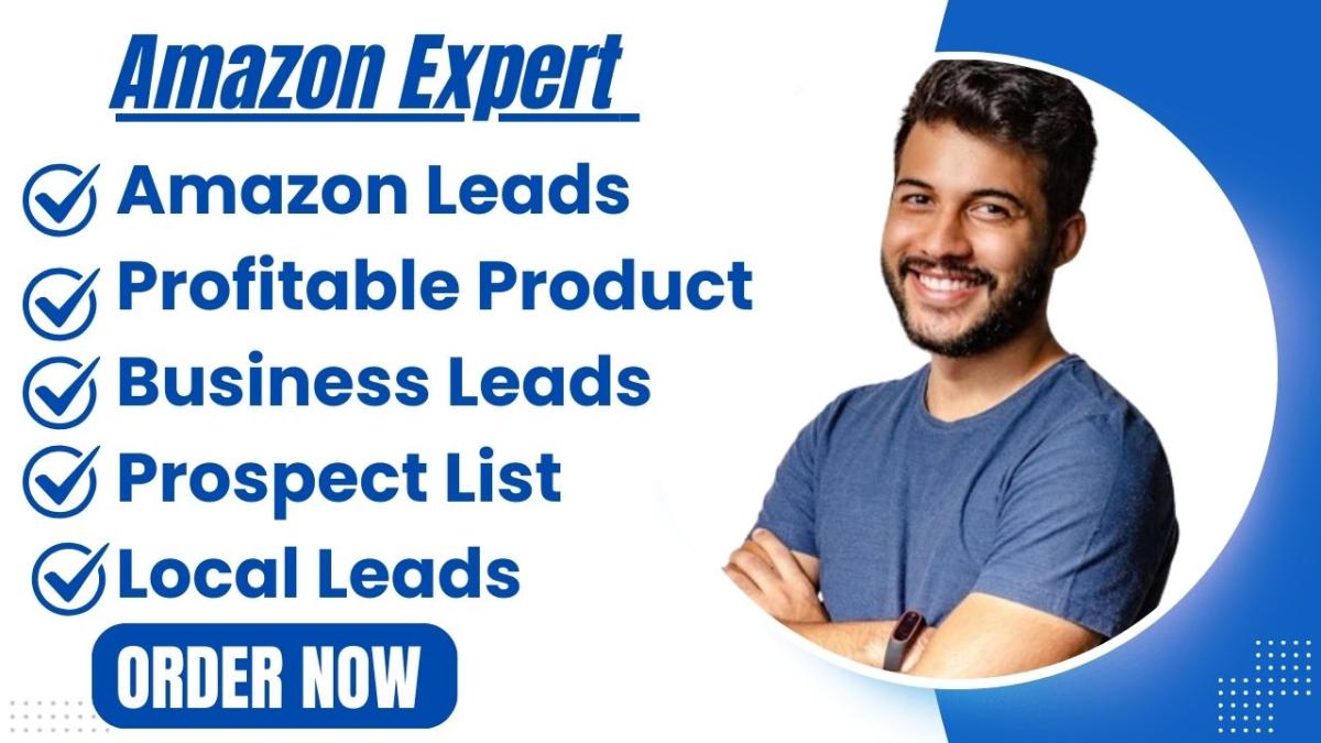 I will generate Amazon seller leads, ecommerce leads and business leads