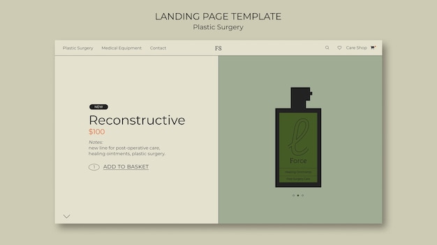 Plastic Surgery Landing Page Template
