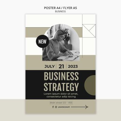 Business Strategy Poster Template