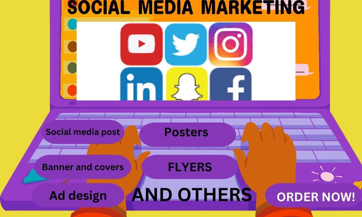 I will do social media marketing social media post design for B2B