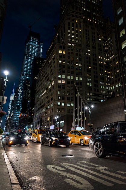 City Traffic Jam at Night