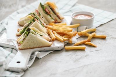 Sandwiches with French Fries Free Download