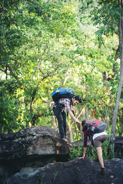 Support Lifestyle Hand Man Hiking – Free Download Stock Photo