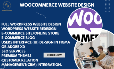 I will design ecommerce website online store with WordPress WooCommerce Elementor Pro