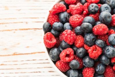 Blueberry and Raspberry Fruit