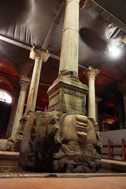 Gorgon Medusa The Basilica Cistern – Free Stock Photo Download in Istanbul Turkey