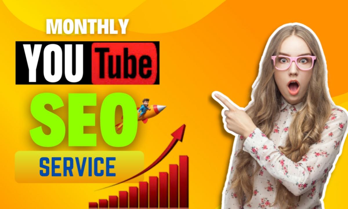 I will provide Monthly YouTube SEO Service and Promotion