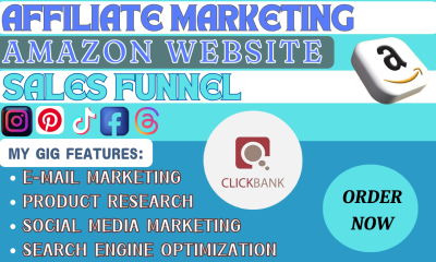 I will create amazon affiliate marketing website, amazon store, sales funnel