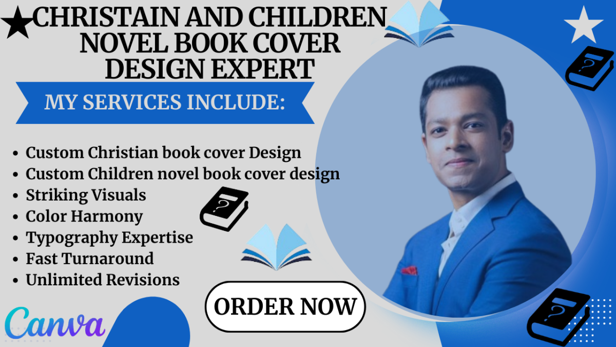 I Will Design Children Novel Book Cover, Christian Book Cover on Canva