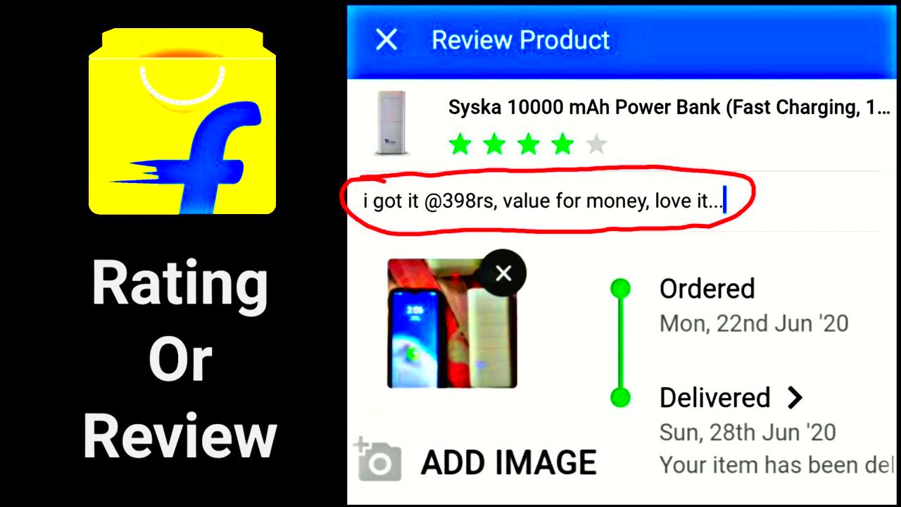 How To Give Rating Upload Product Photo Write a Review In Flipkart 