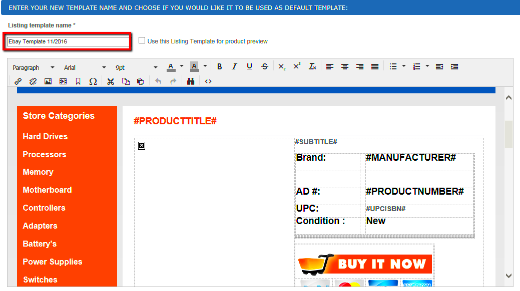 How To Edit An eBay Listing Template Kyozou Knowledge Base Sell 