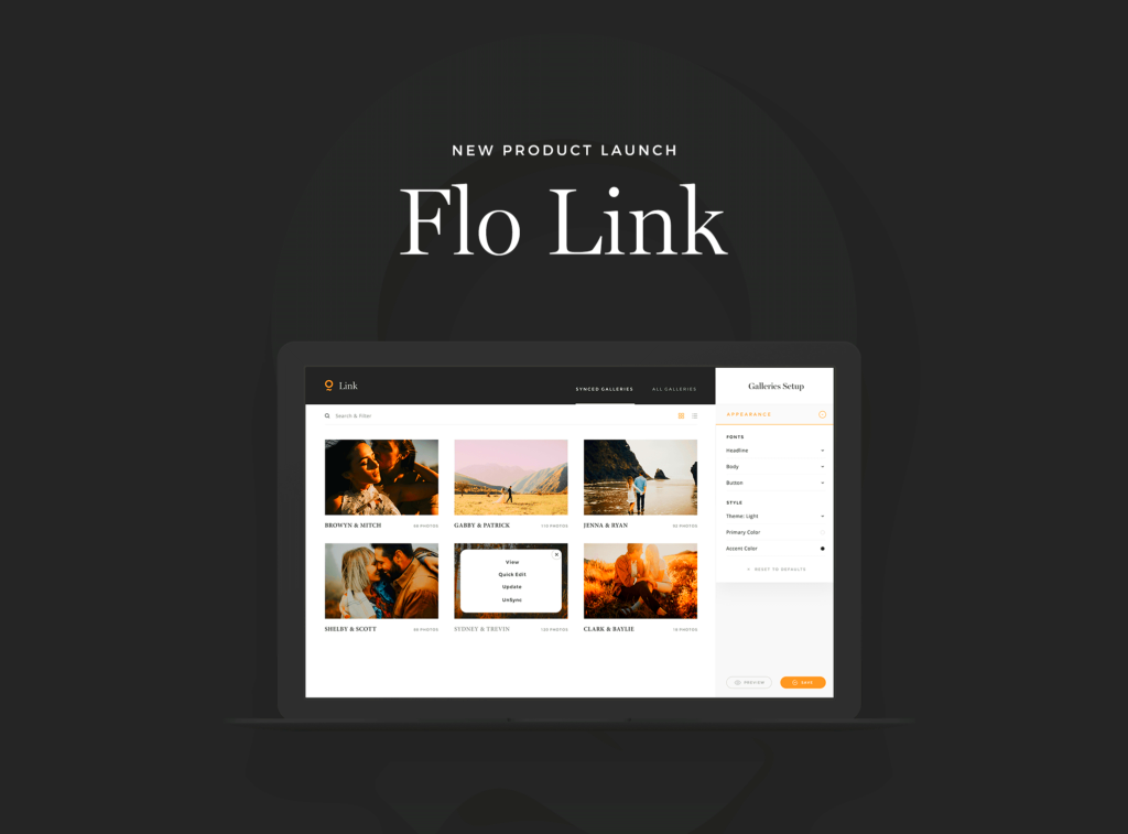 FloLink Connect your ShootProof galleries directly to your website 