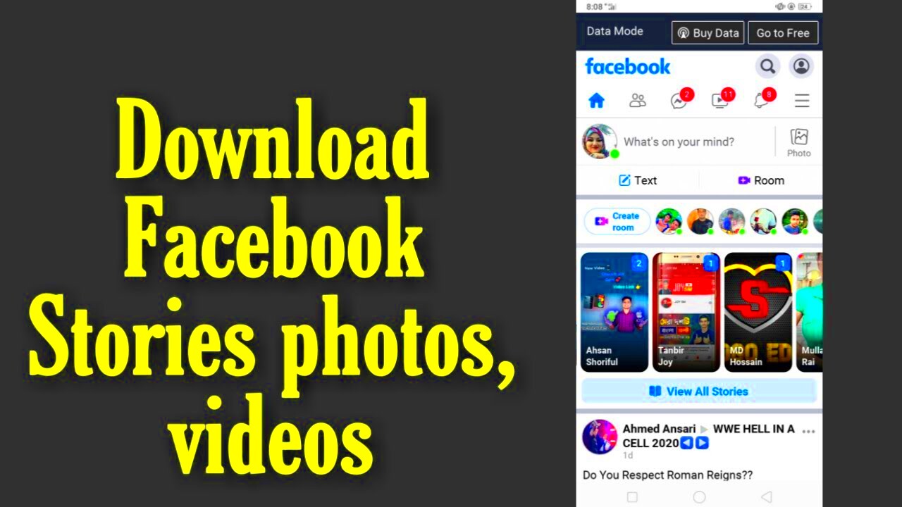 How to download facebook stories photos videos YouTube