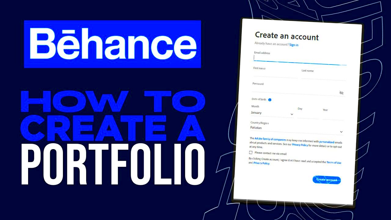 How To Make Portfolio In Behance Behance Tutorial for Beginners YouTube