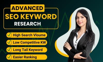 I will do advanced SEO keyword research and competitor analysis, kgr search