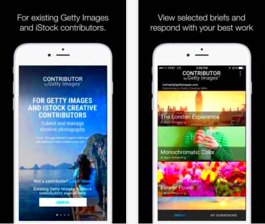 New Contributor by Getty Images Mobile Uploading App for Getty 