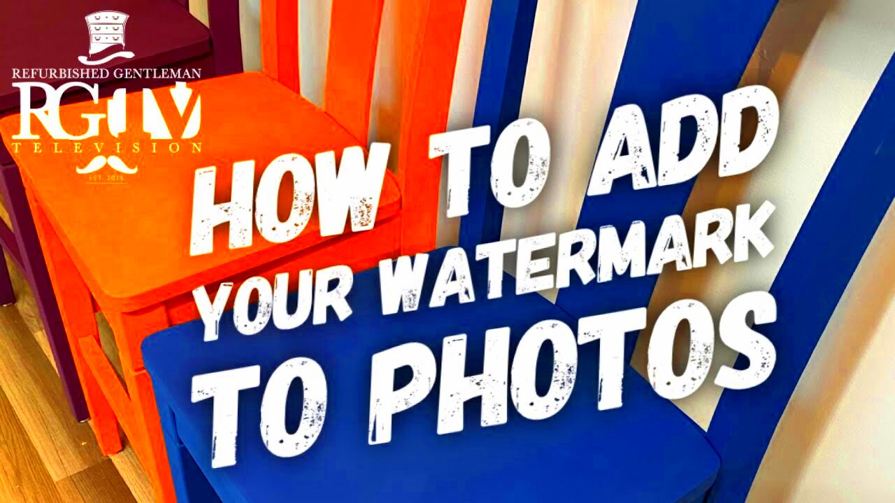 How To Add Your Watermark to Photos YouTube